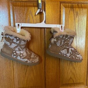 UGG Brown Starry Kids Boots